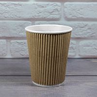 Гофростакан 250 мл бурий