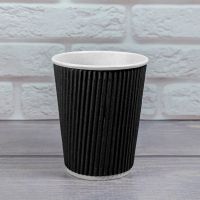 Гофростакан 250 мл чорний