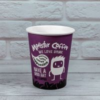 Стакан паперовий 250 мл MONSTER COFFEE