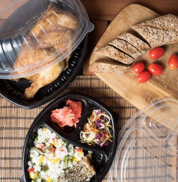 Контейнер чорний 257*202*37 мм РР