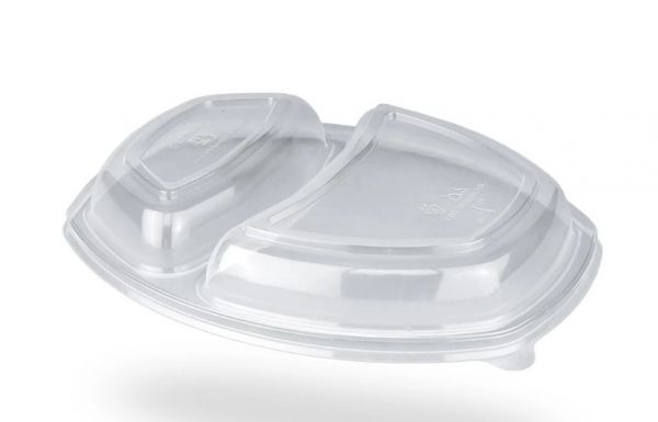 Кришка прозора до контейнера 2-х секційного 257*202*35 мм РР