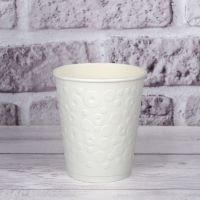 Стакан паперовий двошаровий з тисненням Bubbles White 270 мл