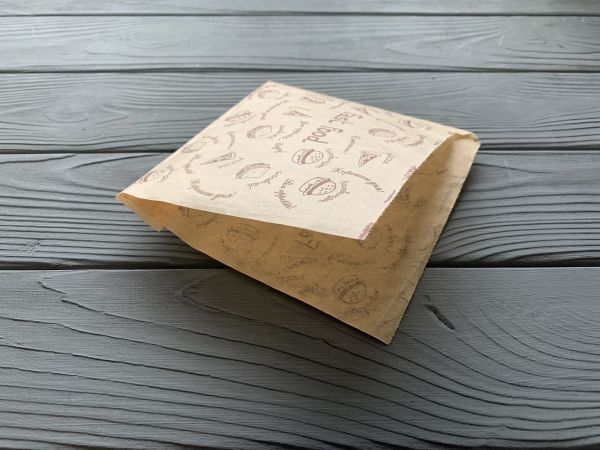 Упаковка для млинців та бургерів 140*140мм 40г/м2 Еко стиль 100шт