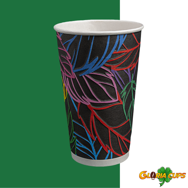 Стакан паперовий двошаровий ПЕРО 500 мл