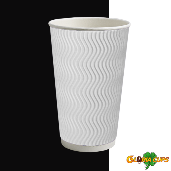 Гофростакан Ripple 500 мл білий