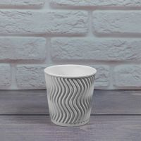Гофростакан Ripple 110 мл білий
