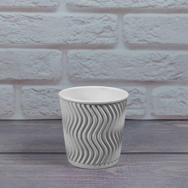 Гофростакан Ripple 110 мл білий