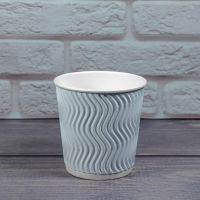 Гофростакан Ripple 180 мл білий