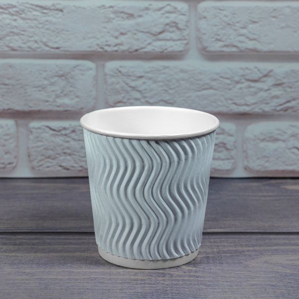 Гофростакан Ripple 180 мл білий