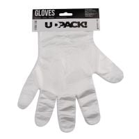 Рукавички разові РЕ 100шт прозорі