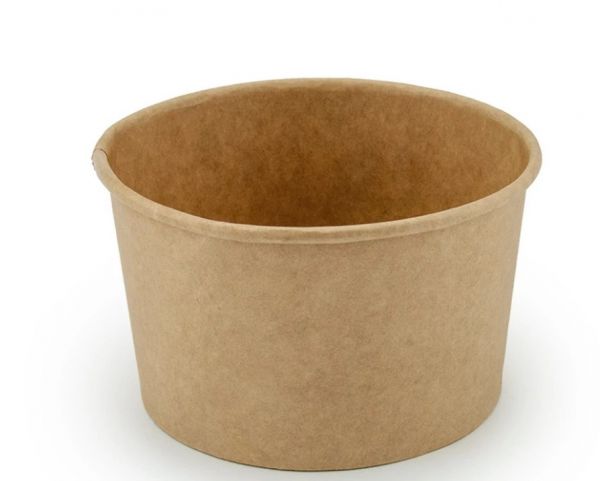 Контейнер паперовий суповий 470 мл d-110 мм h-68 мм КРАФТ