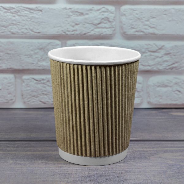 Гофростакан 300 мл бурий