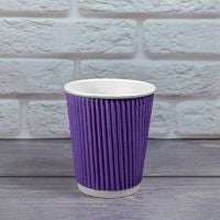 Гофростакан 185 мл лавандовый 25 шт