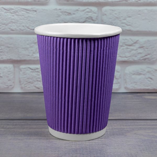 Гофростакан 400 мл лавандовий