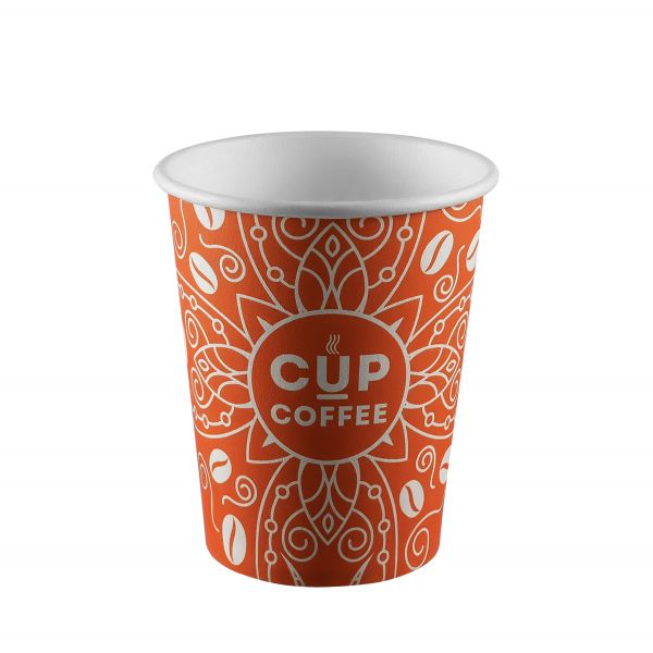 Стакан паперовий 250 мл CUP COFFEE BROWN