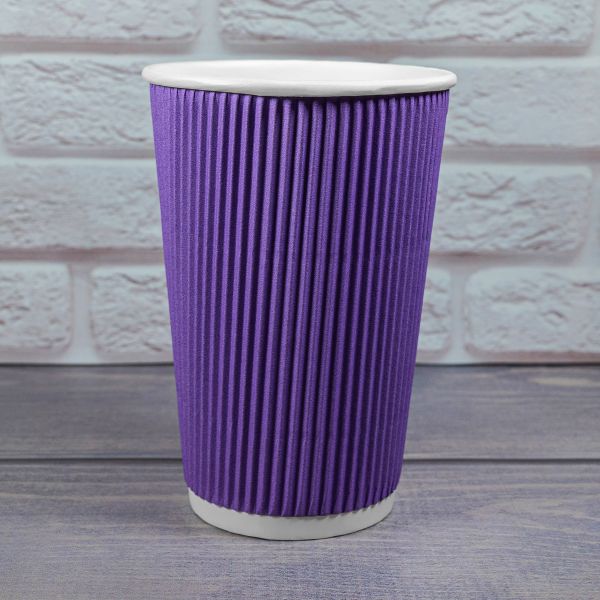 Гофростакан 500 мл лавандовий