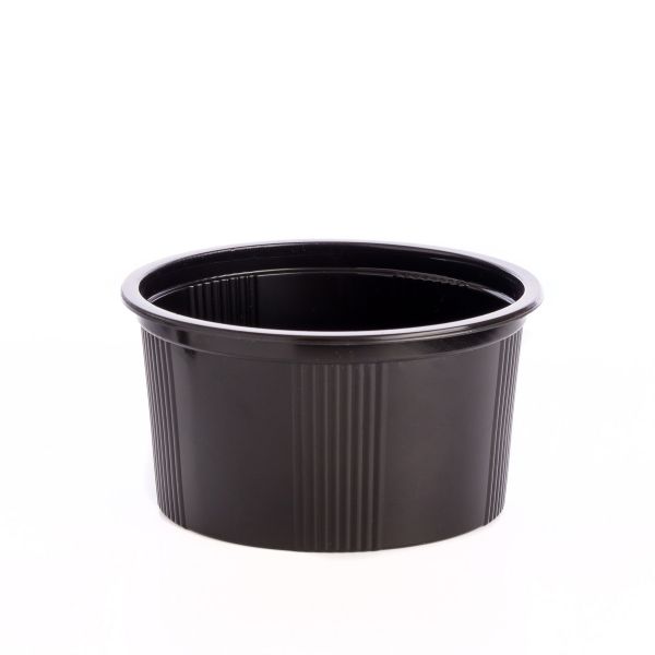 Контейнер РР 350 мл d-110 мм h-58 мм ЧОРНИЙ щільний