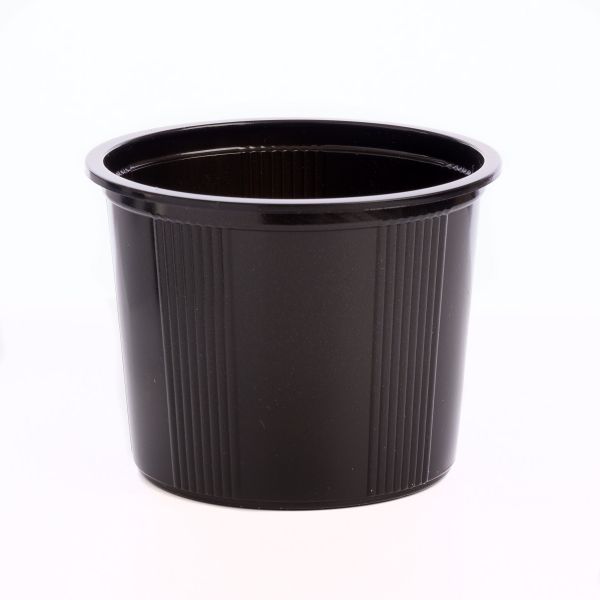 Контейнер РР 500 мл d-110 мм h-83 мм ЧОРНИЙ щільний