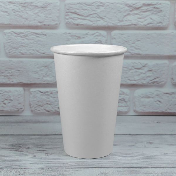 Стакан паперовий 340 мл БІЛИЙ PREMIUM