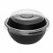 Салатник з кришкою PS 200 мл d-103 мм h-44 мм ЧОРНИЙ