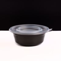 Контейнер з кришкою РР 350 мл d-142 мм h-55 мм ЧОРНИЙ