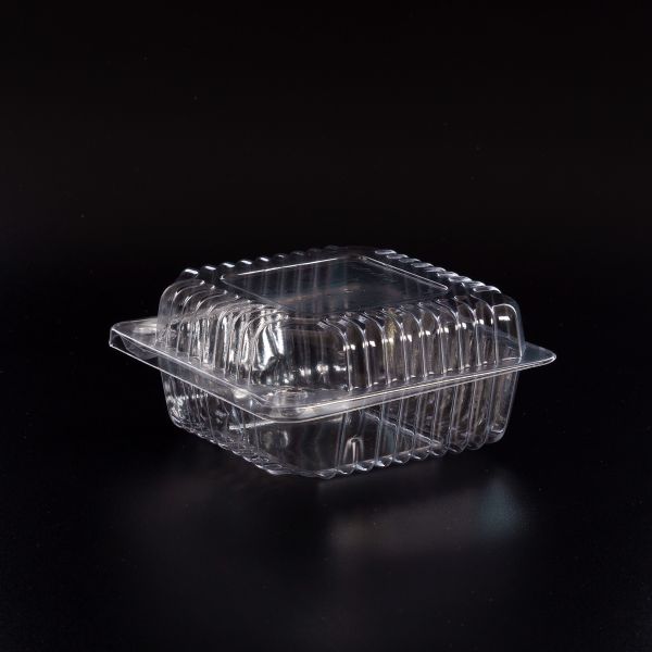 Контейнер з кришкою PS 300+200 мл 119*119*60 мм ПРОЗОРИЙ