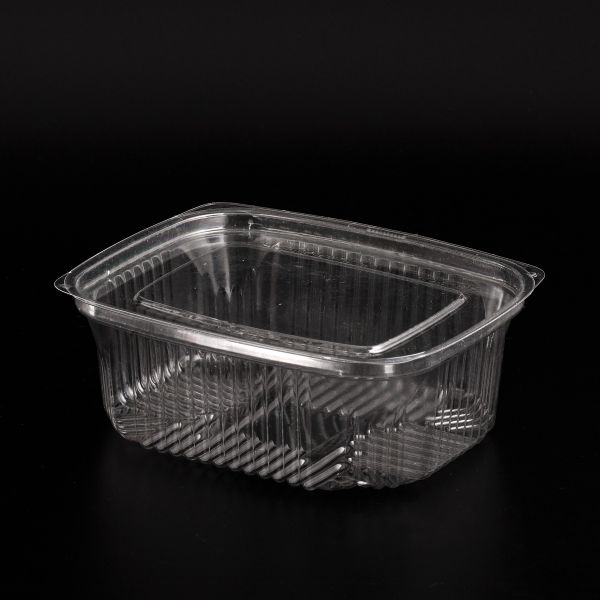 Контейнер з кришкою PS 500 мл 142*117*53 мм ПРОЗОРИЙ