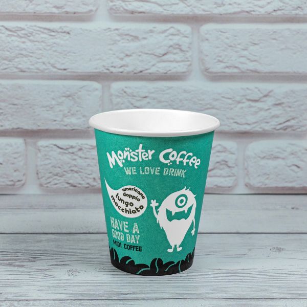 Стакан паперовий 175 мл MONSTER COFFEE