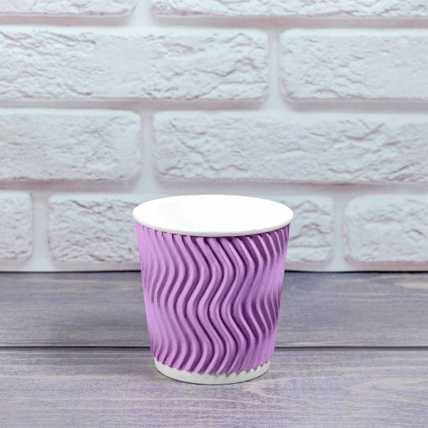 Гофростакан Ripple 110 мл рожевий