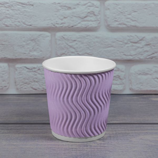 Гофростакан Ripple 180 мл рожевий