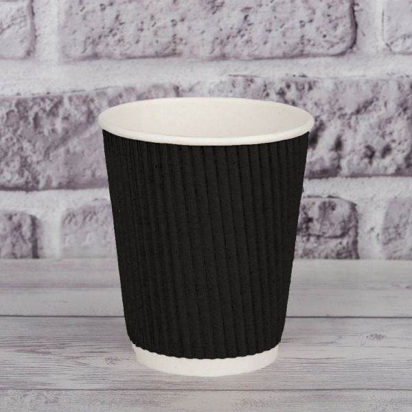 Гофростакан 270 мл чорний