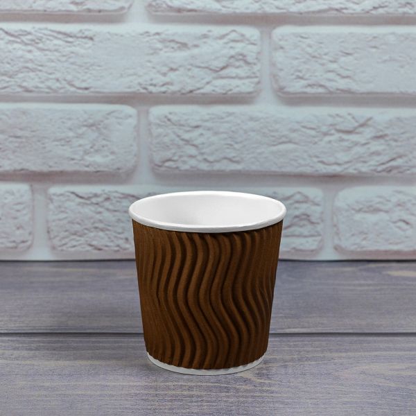 Гофростакан Ripple Wave Chocolate 110 мл 4oz