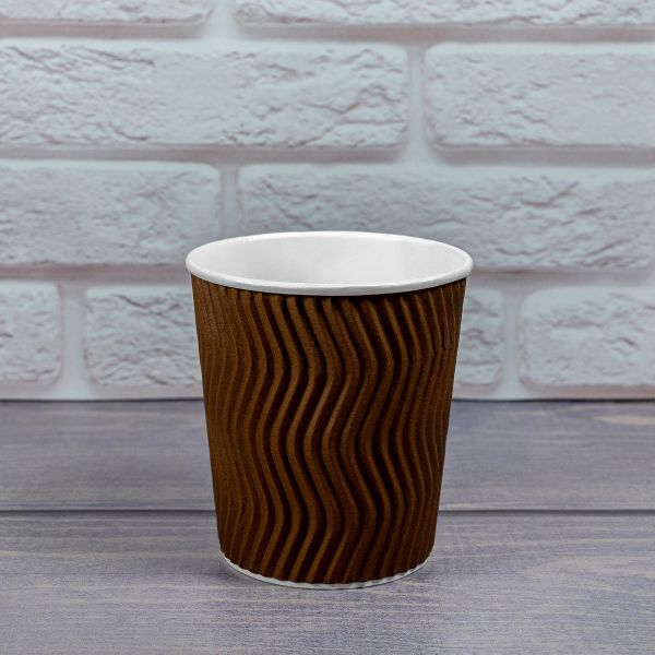 Гофростакан Ripple Wave Chocolate 185 мл 7oz