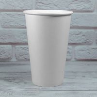 Стакан паперовий 500 мл БІЛИЙ PREMIUM