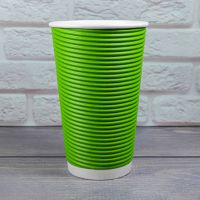 Гофростакан Ripple Spiral 500 мл Green