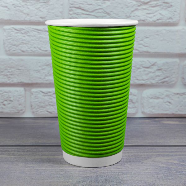Гофростакан Ripple Spiral 500 мл Green