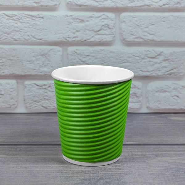 Гофростакан Ripple Spiral 185 мл Green
