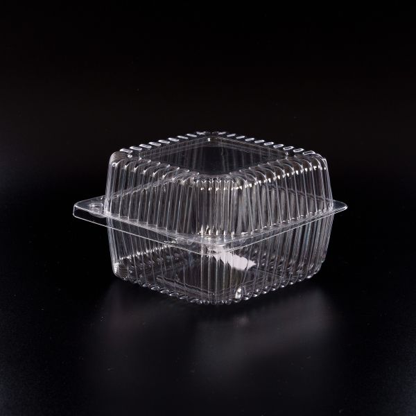 Контейнер з кришкою РS 550+400 мл 131*131*83 мм ПРОЗОРИЙ