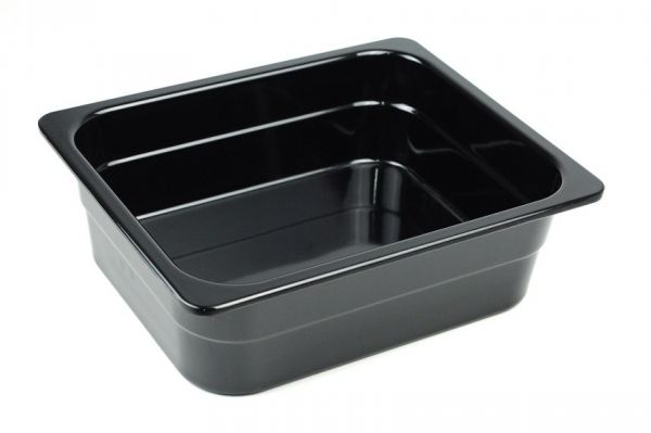 Гастроємкість з меламіну 1/2 100 мм, 320*262*100 мм, чорний One Chef