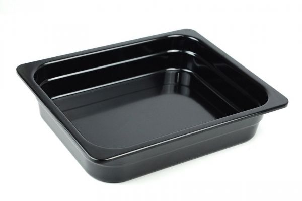 Гастроємкість з меламіну 1/2 65 мм, 320*262*65 мм, чорний One Chef