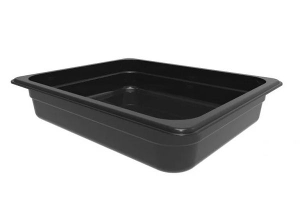 Гастроємкість з меламіну 1/2 65 мм, 320*262*65 мм, чорний One Chef