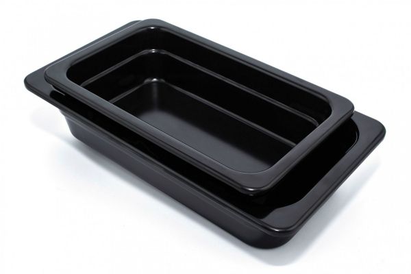 Гастроємкість з меламіну 1/4 65 мм, 262*160*65 мм, чорний One Chef