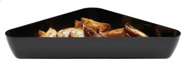 Блюдо трикутне з меламіну 1,9 л, 305*254*64 мм, чорний One Chef