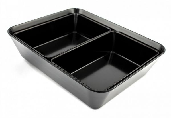 Блюдо прямокутне з меламіну 315*254*72 мм, чорний One Chef