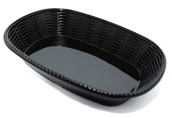 Блюдо овальне з меламіну, 295*208*68 мм, чорний One Chef