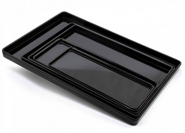 Підніс з меламіну 318*212*20 мм, чорний One Chef