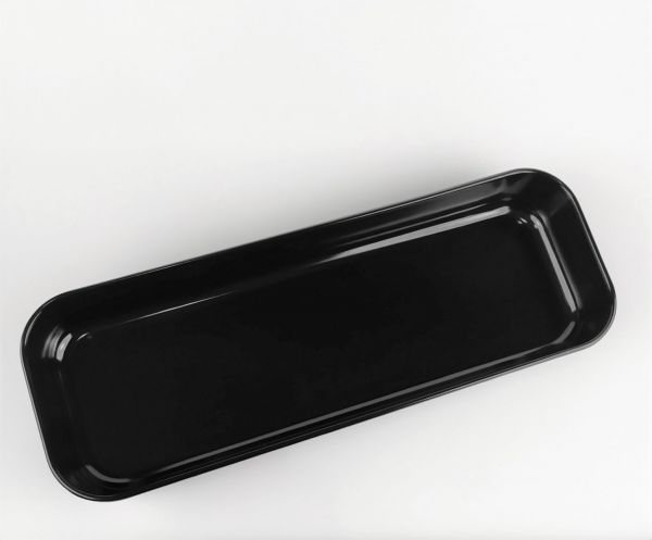 Блюдо для викладки продуктів 457*16*65 мм, чорний One Chef