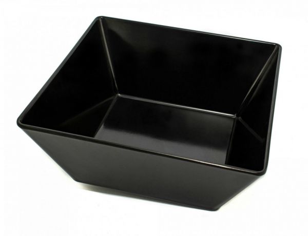 Квадратне глубоке блюдо з меламіну 237*237*100 мм, чорний One Chef
