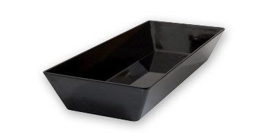 Блюдо прямокутне з меламіну 497*193*70 мм, чорний One Chef