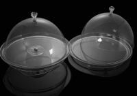 Підставка для торту з кришкою акрил 340*340*180 мм One Chef